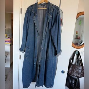 Vintage Denim Trench